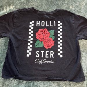 embroidered hollister tee size small